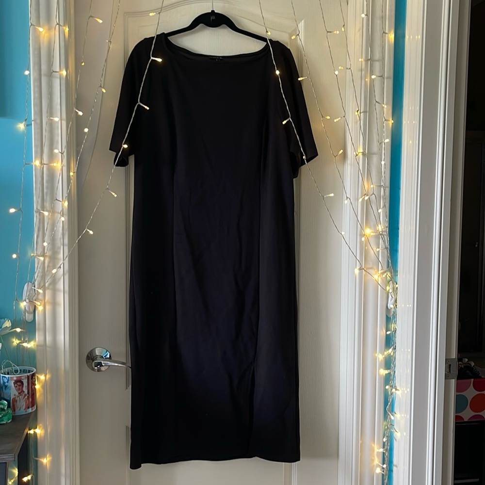 Torrid: Midi Studio Cupro Bodycon Dress black